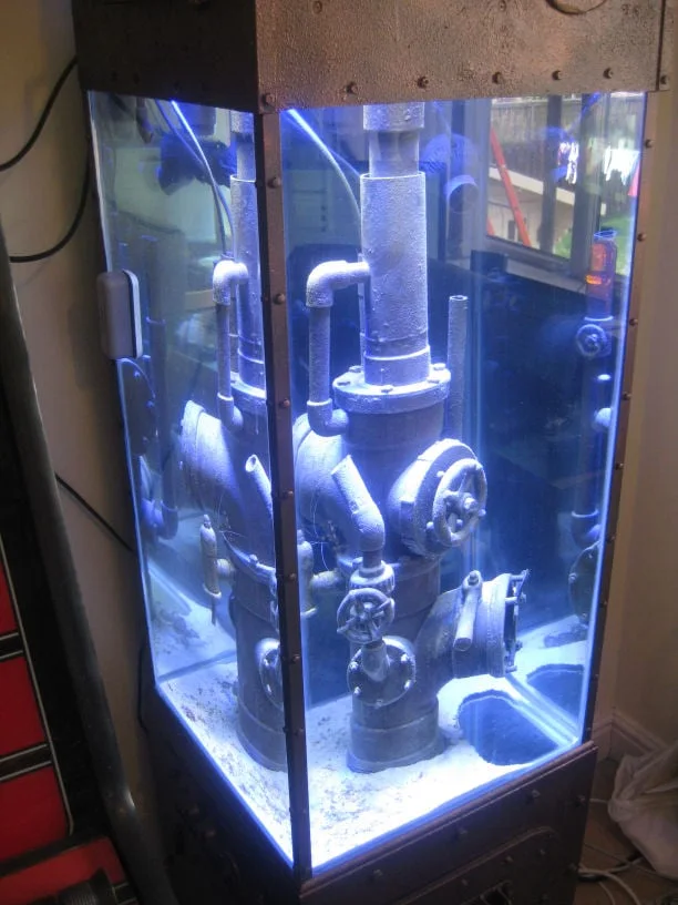 Aquarium / Fish Tank Pipework / Pipes Ornament Parts - Steampunk, a preview image from Thingiverse
