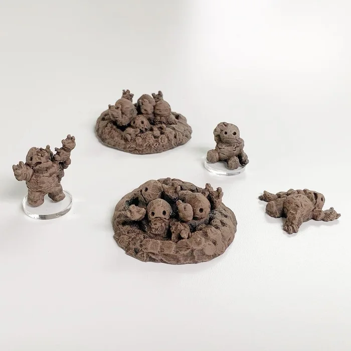 Earthenkind Accessories (28mm/32mm scale), a preview image from Thingiverse