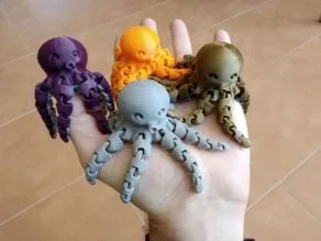 Cute Mini Octopus, a preview image from Thingiverse