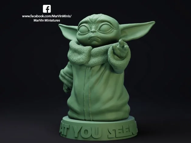 Baby Yoda - Free Sample, a preview image from Thingiverse