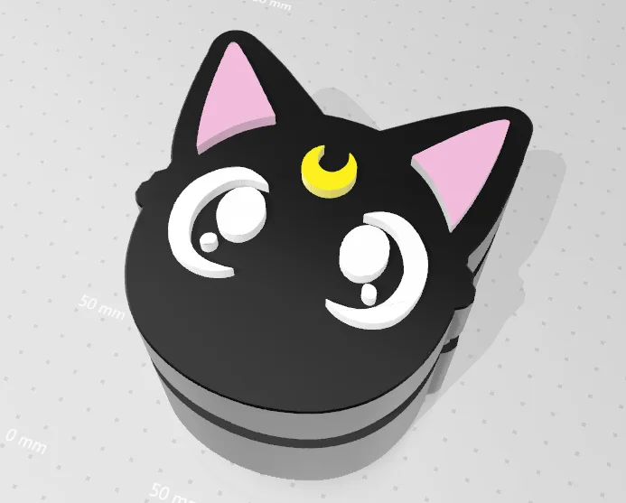 Sailor Moon Luna's Box, a preview image from Thingiverse