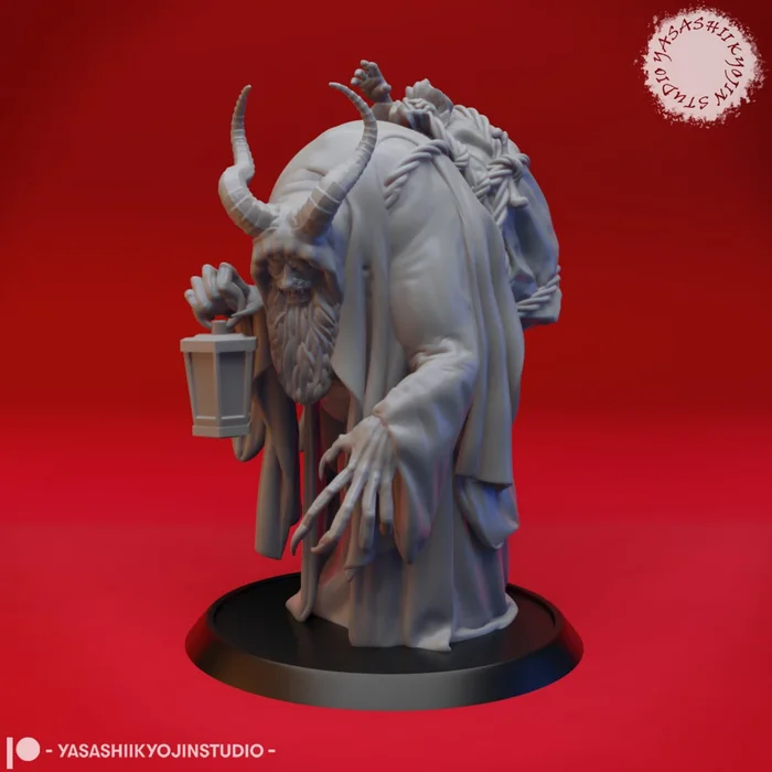 Krampus - Tabletop Miniature, a preview image from Thingiverse