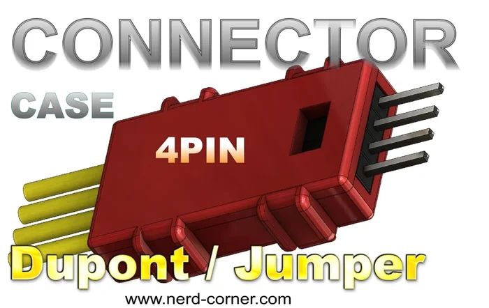 Connector housing Dupont 4Pin, a preview image from Thingiverse