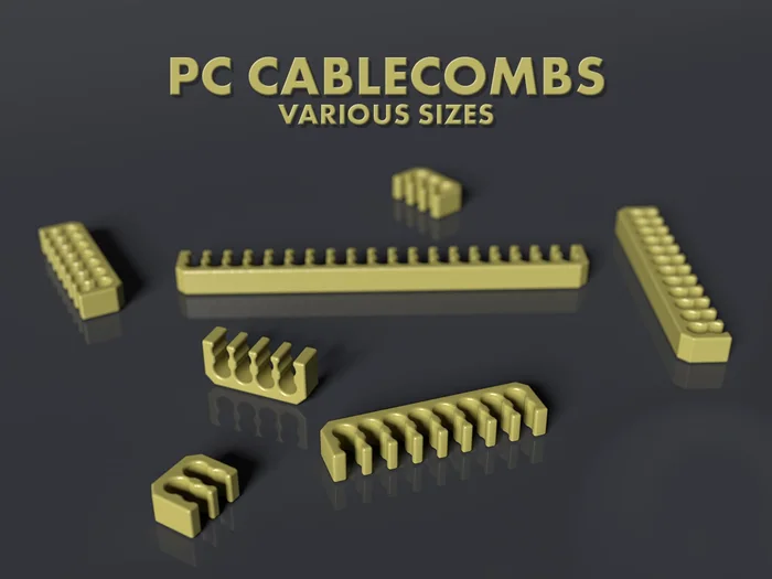 PC Cable Combs Cablecomb Cablecombs, a preview image from Thingiverse