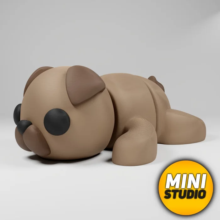 Articulated Flexi Pug, a preview image from Thingiverse