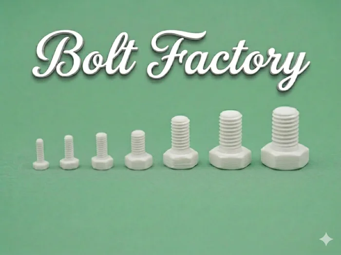 BOLT FACTORY, a preview image from Thingiverse