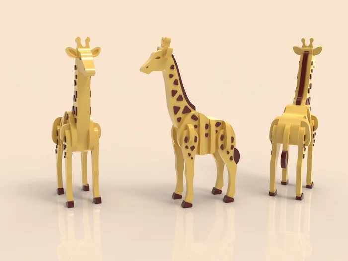 giraffe kit card, a preview image from Thingiverse