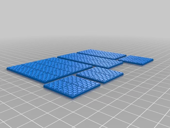 Modular Dungeon Tiles: Core Set, a preview image from Thingiverse