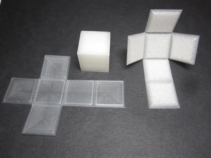 Foldable Cube - Print Flat, a preview image from Thingiverse