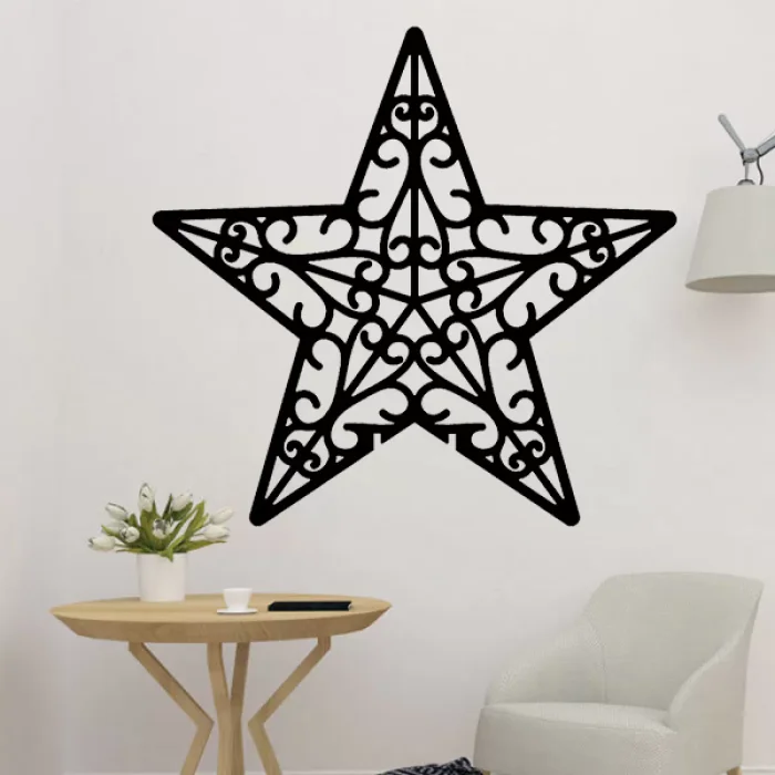 Christmas Wall Decoration Star, a preview image from Threeding