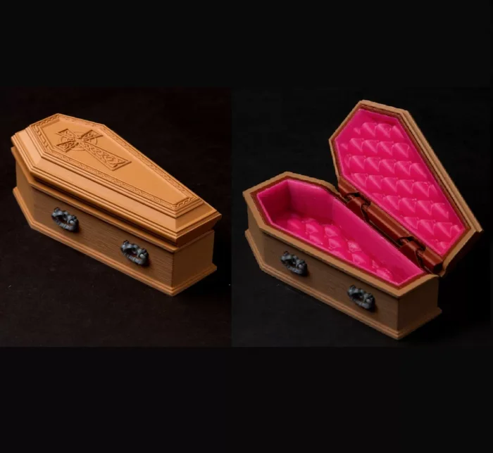 3D Printed Coffin Fit for the King of Vampires, a preview image from Threeding
