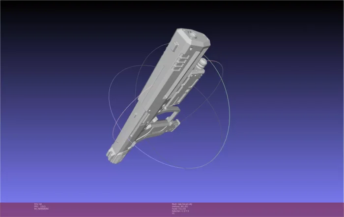 Halo ODST Socom Pistol Basic Model, a preview image from Threeding