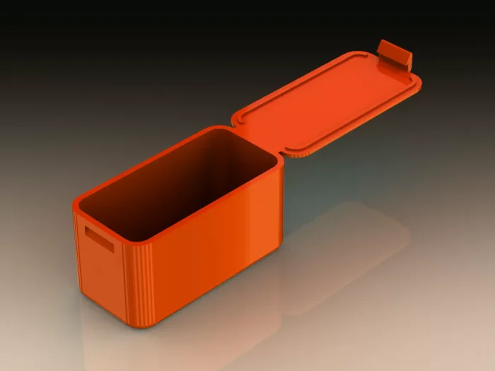 Snap Fit Plastic Box, a preview image from Threeding