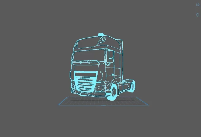 Truck - DAF Wall Art, a preview image from Threeding