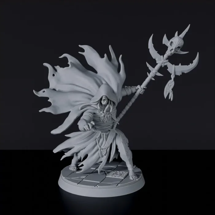 Bul'Dharan - orc wizard with staff fantasy miniatures - Blackland Orcs, a preview image from Titan Forge