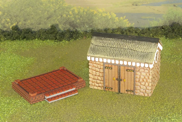 1/35 Scale - Storage Shed - Stone Set, a preview image from Wargaming3D